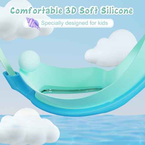 Kids Swim Goggles 2 Pack, Anti-Fog UV Protection Wide View Swimming Goggles for kids 3-15 Youth Boys Girls Toddler