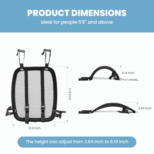 Lightweight Backpack Ventilation Spacer with Adjustable Fit for Comfort