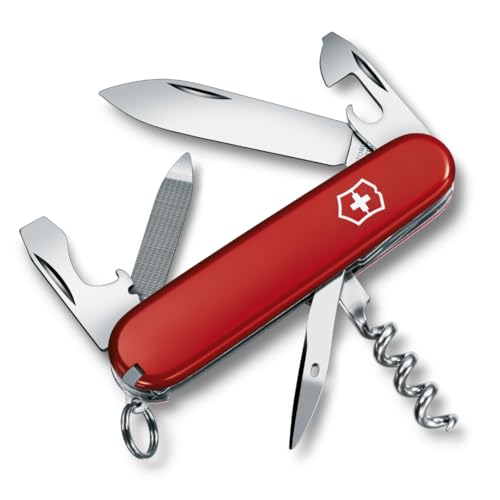 Swiss Army Knife 13-Function Multi Tool Pocket Knife Red