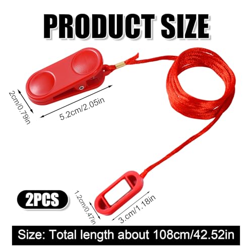 Magnetic Treadmill Safety Key Replacement Style B - Pack of 2