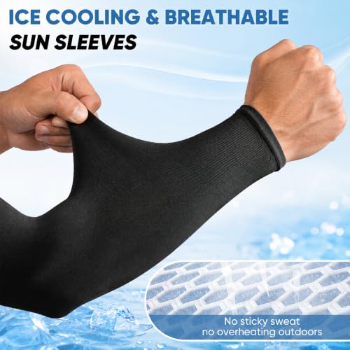 Arm Sleeves for Men Women Large Mix UV Sun Protection Cooling Compression