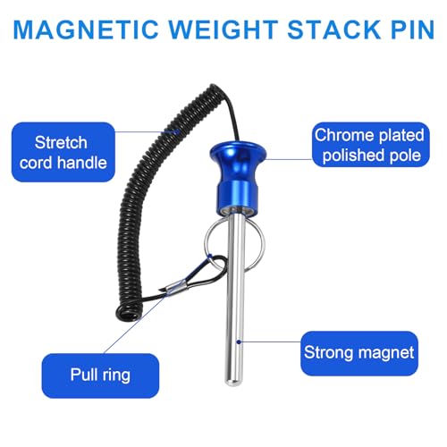 Magnetic Weight Stack Pin Replacement for Fitness Equipment