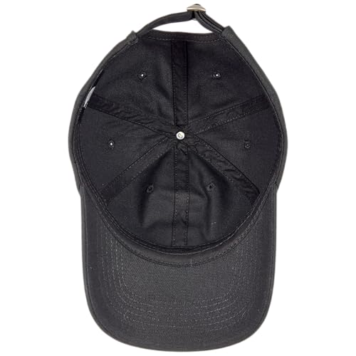 E BY ELIDAN Classic Dad Hat Black One Size Cotton Baseball Cap - Adjustable, Breathable, Packable