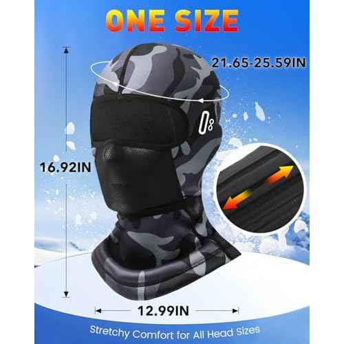 Balaclava Ski Mask for Men Women Fleece Winter Face Mask for Cold Weather Skiing Snowboarding Motorcycle Riding Outdoor Work