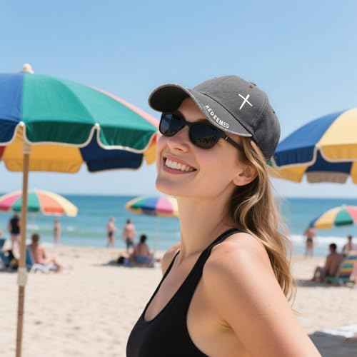 Christian Baseball Cap for Men & Women - Embroidered Jesus Cross Hat, Adjustable Faith-Based Gifts