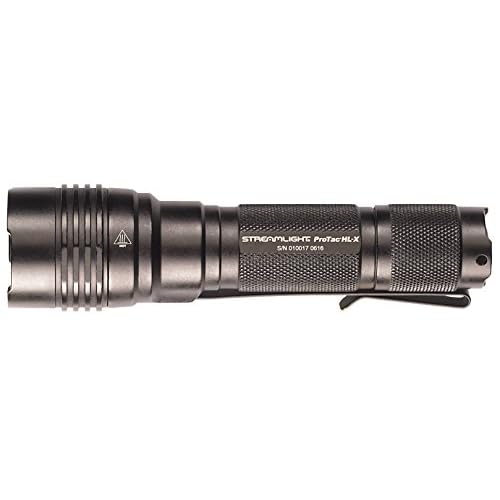 Streamlight 88065 ProTac HL-X 1000-Lumen Multi-Fuel Professional Tactical Flashlight, Includes CR123A Lithium Batteries and Holster, Black