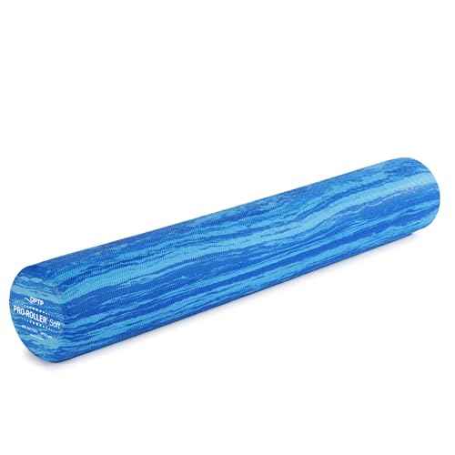 OPTP PRO-Roller Soft Density Foam Roller ? Low Density Soft Foam Roller for Physical Therapy, Pilates, Yoga Foam Roll Exercises, and Muscle Recovery- Blue 36" x 6"