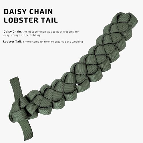 Tan 30ft MIL-W-5625 Nylon Climbing Webbing 1 Inch Heavy Duty Tie Down