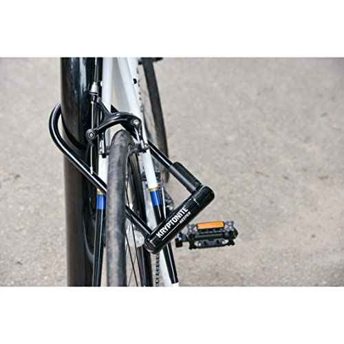 Kryptonite Keeper Bike U-Lock, Anti-Theft Security Bicycle U Lock, 12mm Steel Shackle with Mounting Bracket and Keys, High Security Lock for Bicycles Scooters,Black