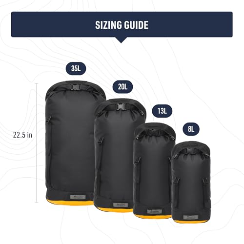 Sea to Summit eVac Heavy Duty Compression Dry Bag, Waterproof Dry Storage, 8 Liter