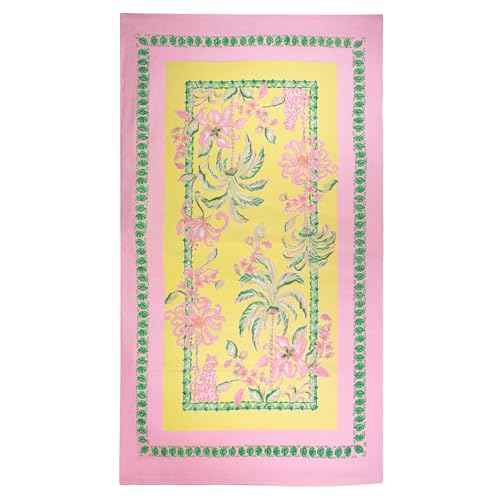 Lilly Pulitzer Oversized Pool/Beach Towel, 40 x 70, Large Terry Cloth Towel for Adults, Tropical Oasis