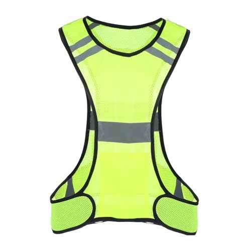 Reflective Running Vest High Visibility Running Gear with Large Pocket Night Lightweight Reflective Safety Vest