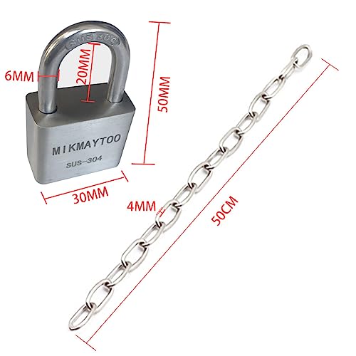 20 Inch Stainless Steel Bike Chain Lock with Security Keys