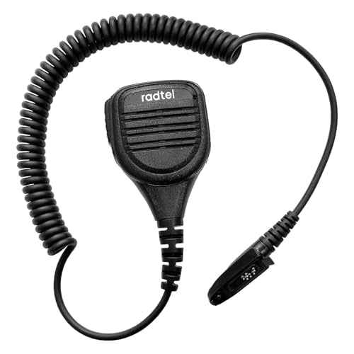 radtel Heavy Duty Waterproof Speaker Mic for RT-880 RT-880G RT-6D RT-6D PRO IRadio UV-98 Plus Radios, Noise-Cancelling Walkie Talkie Microphone