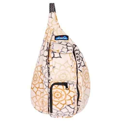 KAVU Mini Polar Rope Sling Crossbody Fleece Polyester Bag - Snow Garden