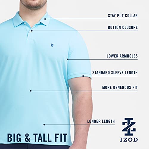 Men's Big & Tall Lemon Performance Polo Shirt 3X-Large Tall