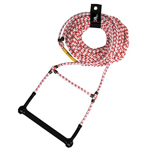 Water Ski Training Rope 75 Feet with Handle & EVA Grip for Beginners