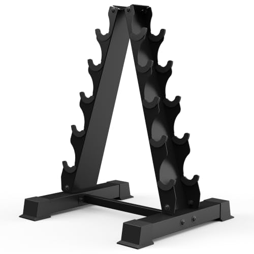 5/6 Tier A-Frame Dumbbell Rack Stand Only, 300/480LBS Capacity - 5th Floor