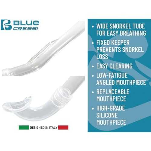 Cressi Junior Mask & Snorkel Kit- Lightweight and Comfortable - Tinetto & Mini Island- Designed in Italy by Cressi