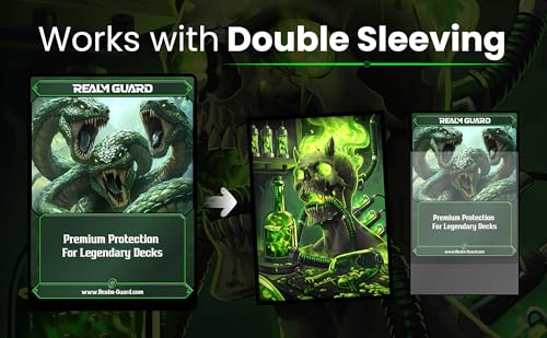 (Toxic Poison) 100% Hand-Drawn Graphene Textured Matte TCG/MTG Card Sleeves 100ct