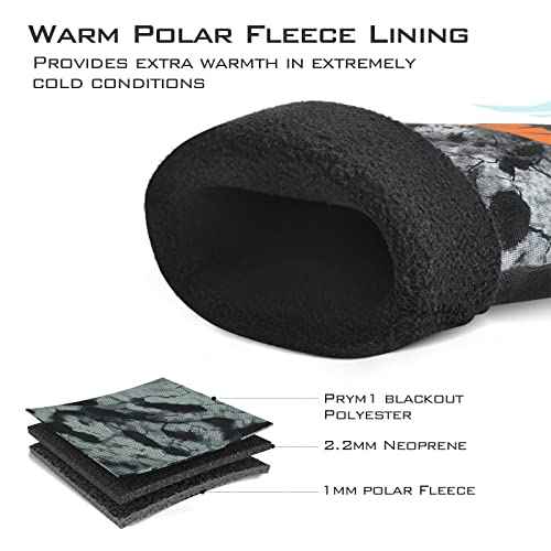 KastKing IceRiver Fishing Gloves, 100% Waterproof Gloves for Men & Women, Cold Weather Fishing & Outdoor Sports, Ideal for Ice Fishing & Winter Activities