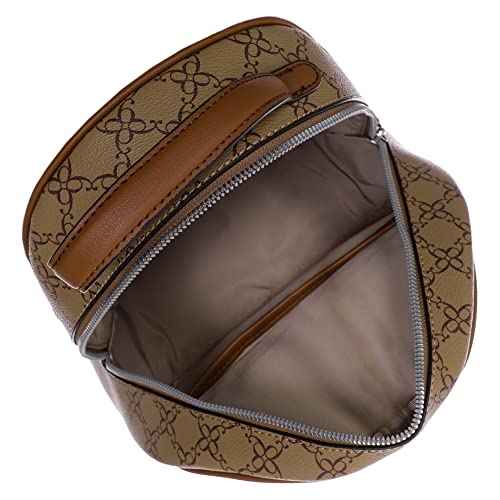 Nine West Sloane Medium Backpack Mocha Logo One Size