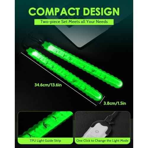 2025 New-Shaped Rechargeable LED Armband 2-Pack, High Visibility Reflective Running Gear for Night Safety, 5 Colors & 3 Modes Light Up Armbands for Night Walking, Cycling, Gift for Women Men