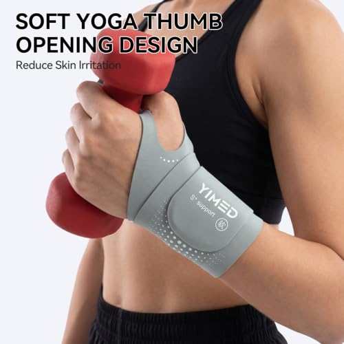 Ultra-Thin Wrist Support Brace for Carpal Tunnel Pain Relief Grey