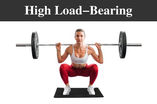 UKIA Large Slant Board Squat Wedge - Heel Elevated Squat Platform for Weightlifting & Mobility Improvement
