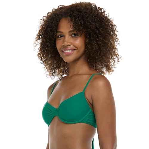 Body Glove Women's Smoothies Alice Solid Underwire Bikini Top with Sash-tie Back
