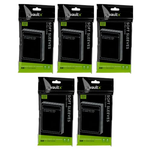 Vault X Soft Penny Sleeves 1000 Pack Clear Trading Card Protection