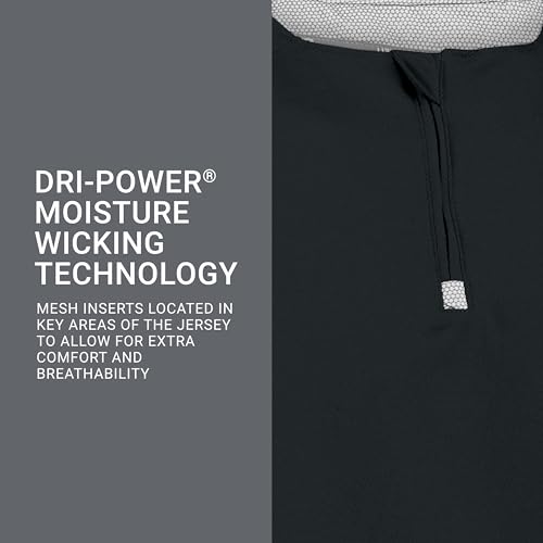 Men's Lightweight Sports Pullover Jacket - Moisture Wicking, Black/White XL