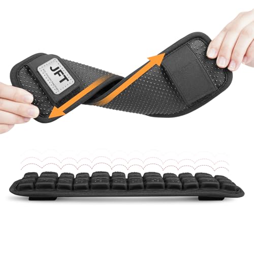JFT Shoulder Strap Pad with 3D Air Cushion for Backpack & Hiking Bag - Black, Two Pads