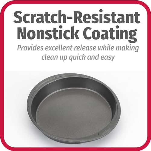 9-Inch Nonstick Cake Pan Set - Heavy-Duty Carbon Steel Bakeware for Layer Cakes