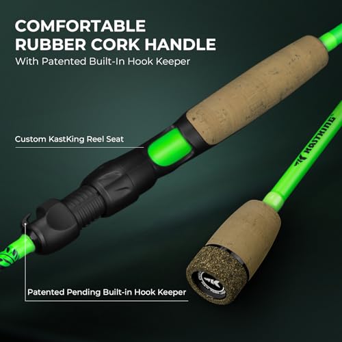 KastKing Zephyr Dual-tip Fishing Rod & Reel Combo, Dual Tips Section for Different Powers, IM6 Graphite 2Pc Blanks, KastFlex Technology, Rubber Cork Handle, Integrate Hook Keeper, 8 Models