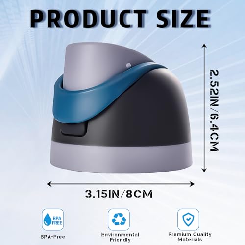 Premium Replacement Lid for Owala FreeSip 16-40oz Bottles - Leakproof, BPA-Free, Durable Hinge Design (Fits 24/32/40oz Models) (Dark Grey)