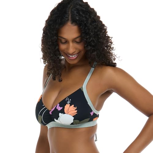 Body Glove Womens Drew D, Dd, E, F Cup Bikini Top Swimsuit with Adjustable 2-Way Back Detail