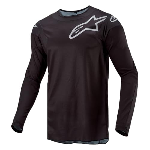 Alpinestars 3762324-10-M: Racer Graphite Jersey Black Md