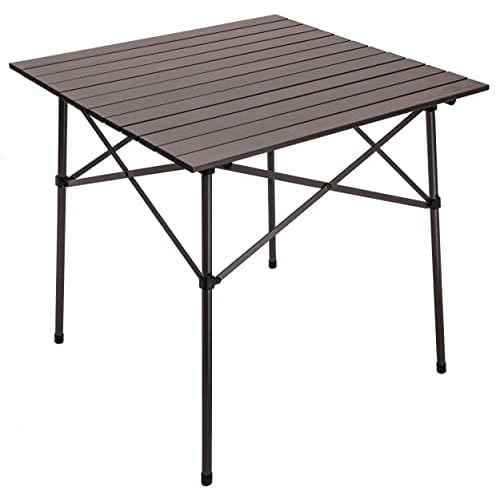 ALPS Mountaineering Aluminum Roll-Top Camp Table with Fast Setup and Compact Storage