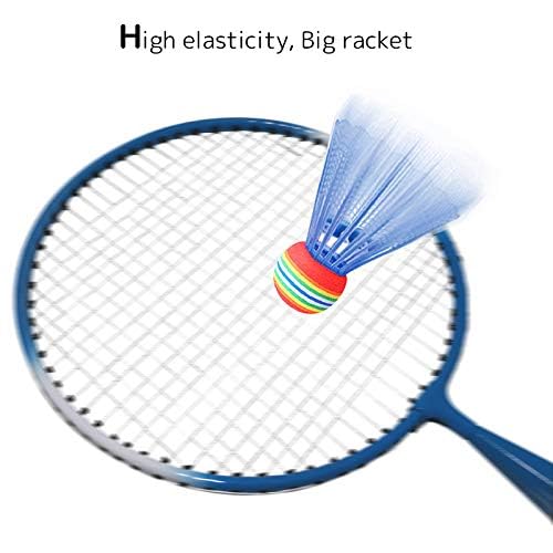 TINTON LIFE 1 Pair Badminton Racket for Boys and Girls Indoor/Outdoor Sport Game(Blue)