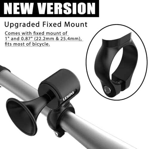 Electric Bike Horn, 120dB Electronic Bicycle Bell with 300mAh Rechargeable Battery Operated/IPX5 Waterproof, Loud Bike Bell for Adults/Kids