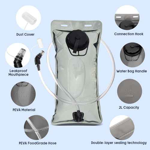 Water Bladder for Hydration Pack Hiking Water Backpack Hydration Backpack 2L 3L Easy Clean Leak Proof Hydration Bladder Water Reservoir Water Pouch for Hiking Running Climbing Camping Cycling Hunting
