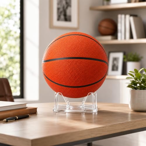 Acrylic Basketball Display Stand for Sports Balls - Secure & Modern