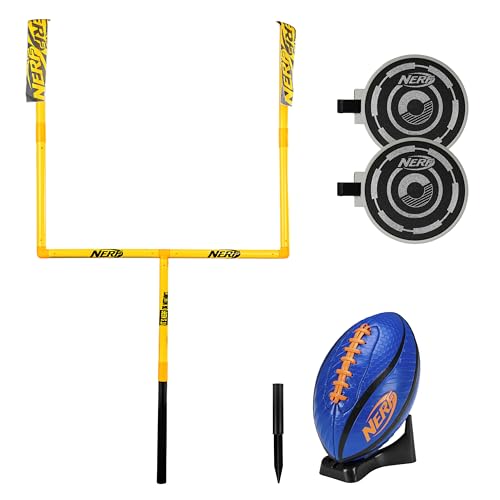 Franklin Sports Authentic Steel Football Goal Post 8.5' x 5.5' - Post for Kids - Football Goal Post Set - Kicking Field Goals - Youth Football Set - Portable Football Goal Post