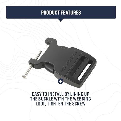 20mm Side Release Buckle 3-Pack for Outdoor Gear Repair - Field Replacement