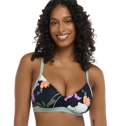 Body Glove Womens Drew D, Dd, E, F Cup Bikini Top Swimsuit with Adjustable 2-Way Back Detail