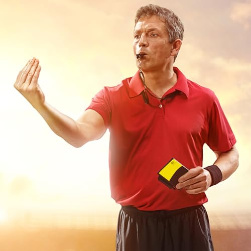Soccer Referee Kit with Loud Whistle and Colored Penalty Cards - Butterfly Variation