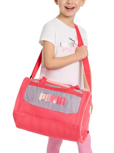 Kids' Duffel Bag - Pink Multi, 14 Inch Sports & Gym Travel Bag for Youth
