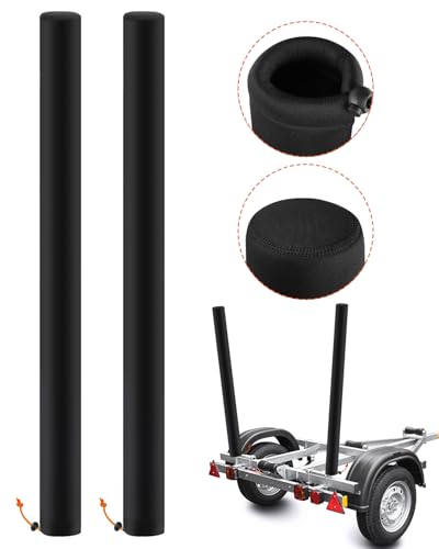 48 Inch Neoprene Boat Trailer Guide Pole Covers Pair - Heavy Duty Marine Protectors
