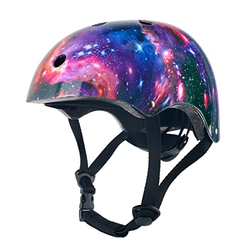 Kids Galaxy Safety Helmet for Cycling Skateboarding & More - Adjustable & CPSC Certified